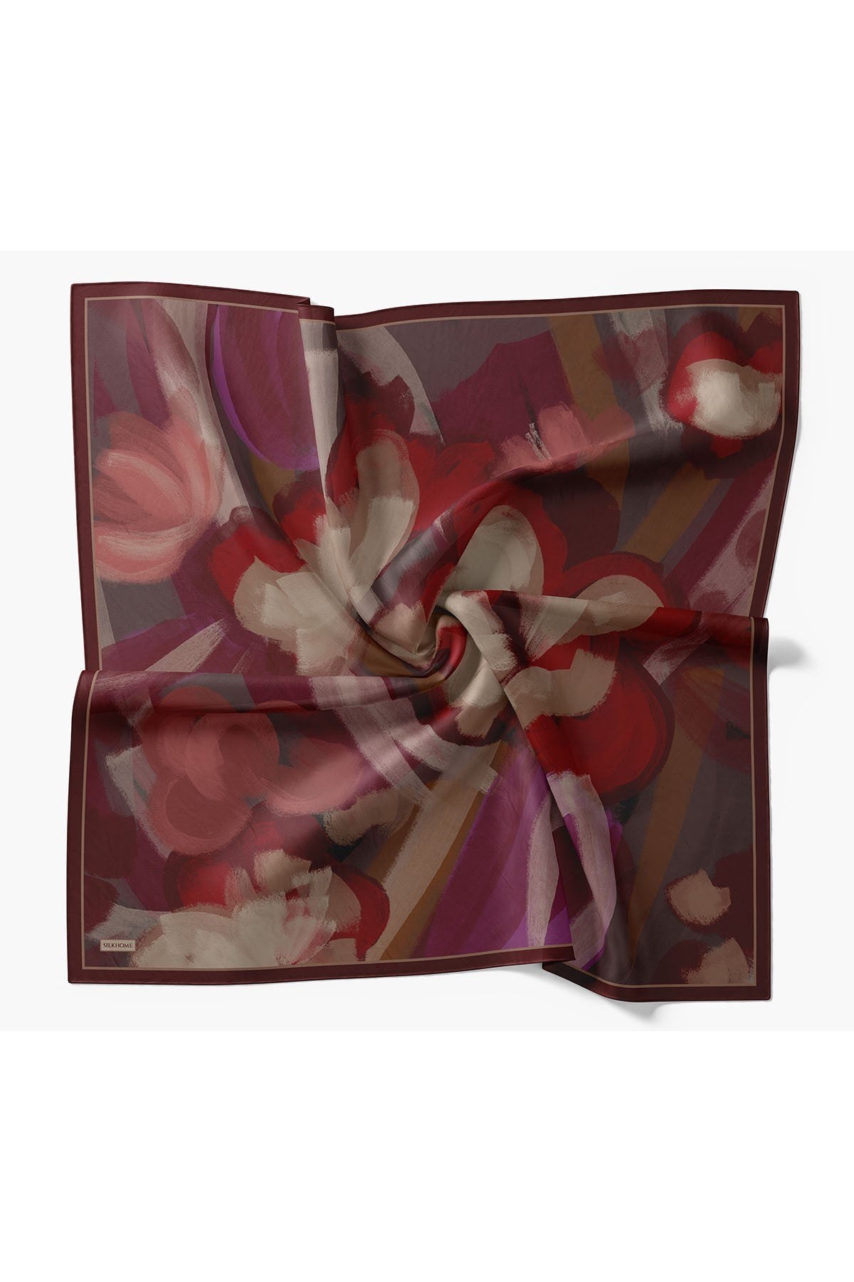 Silk Home Velora Eşarp Watercolor Bordo