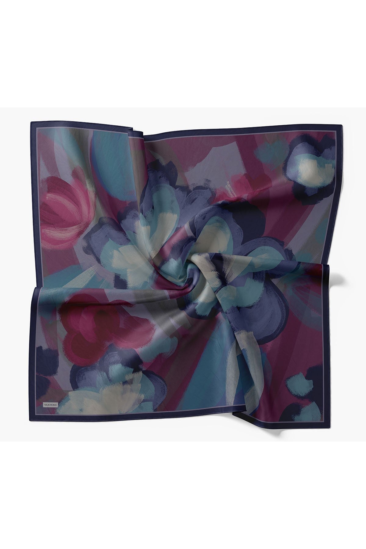 Silk Home Velora Eşarp Watercolor Koyu Mor