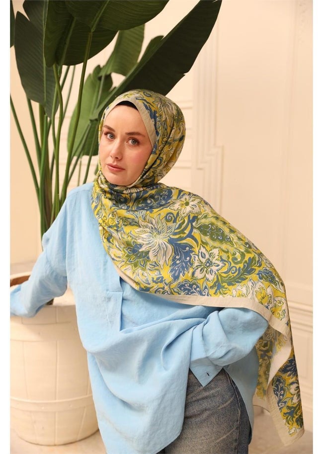 Silk Home Yağ Yeşili  Mayda Şal