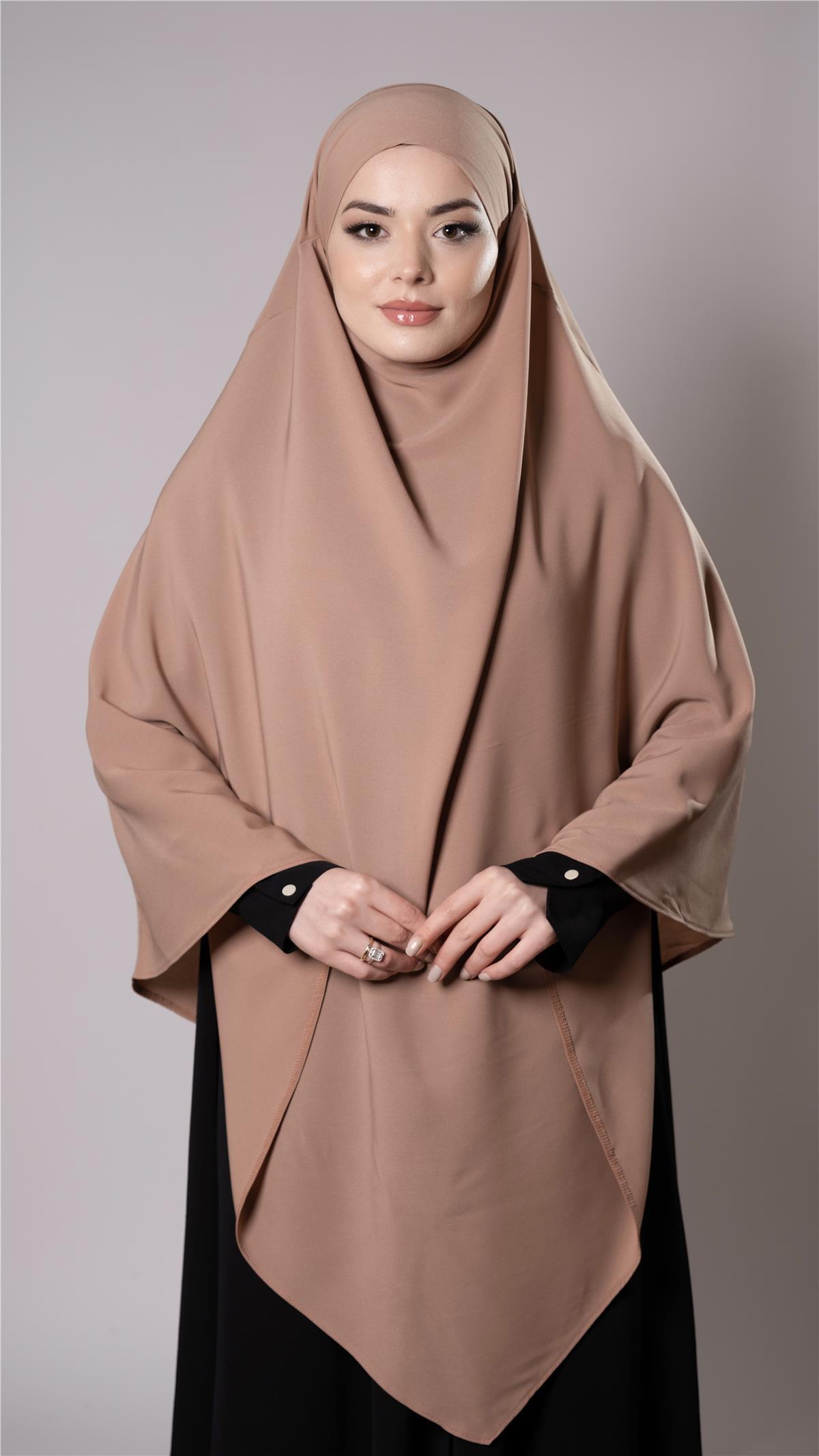 Taba Pratik Hazır Geçmeli Tesettür Eşarp Medine İpeği Kumaş Arkadan Bağlamalı Sufle Hijab 2301_33