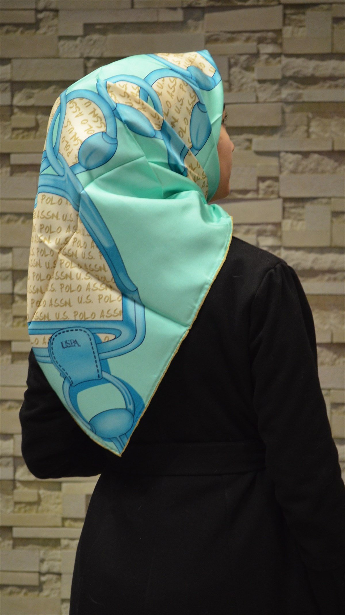 Polo top silk scarf
