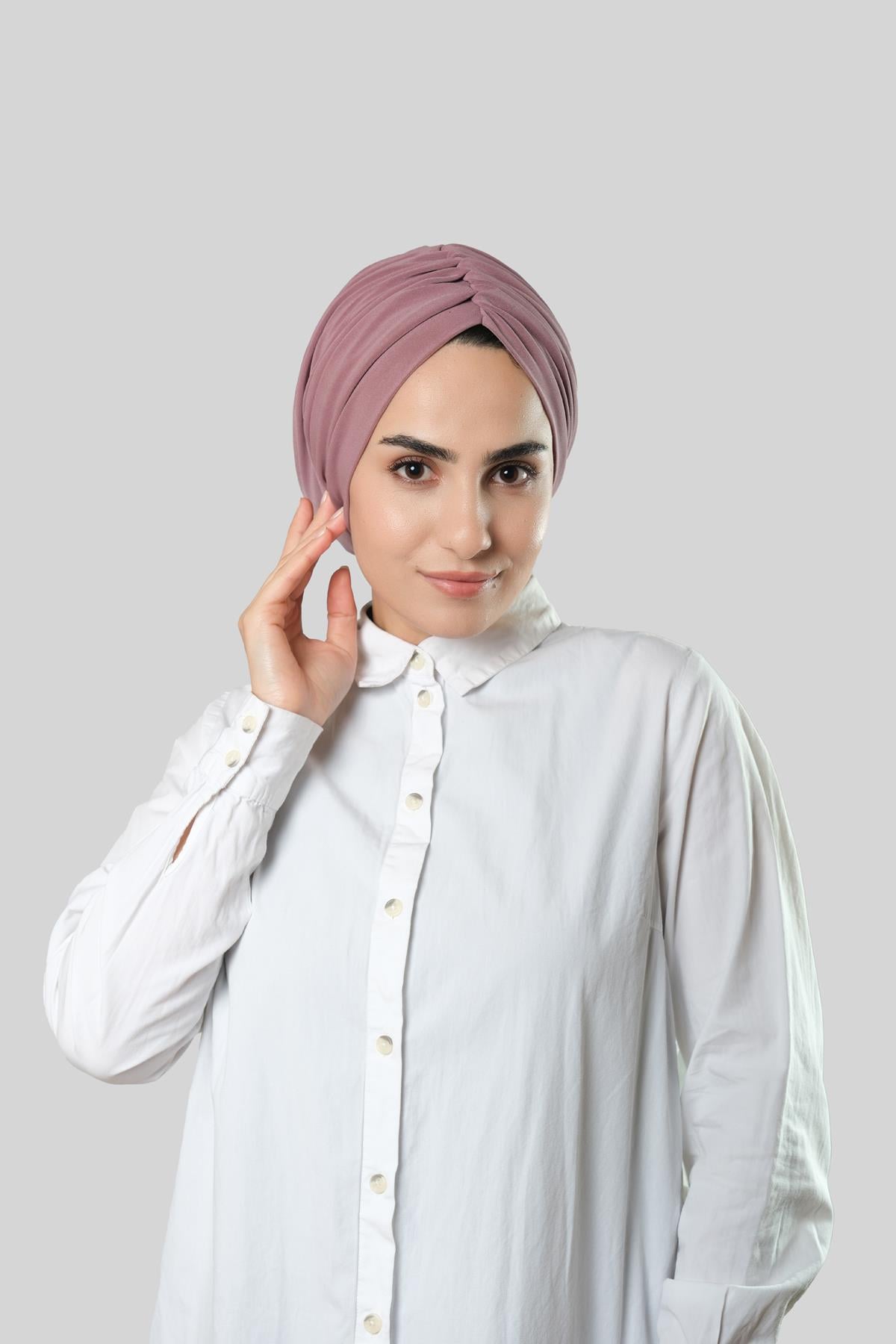 Violet Drapeli Salaş Tesettür Bone Sandy Büzgülü 2315_21