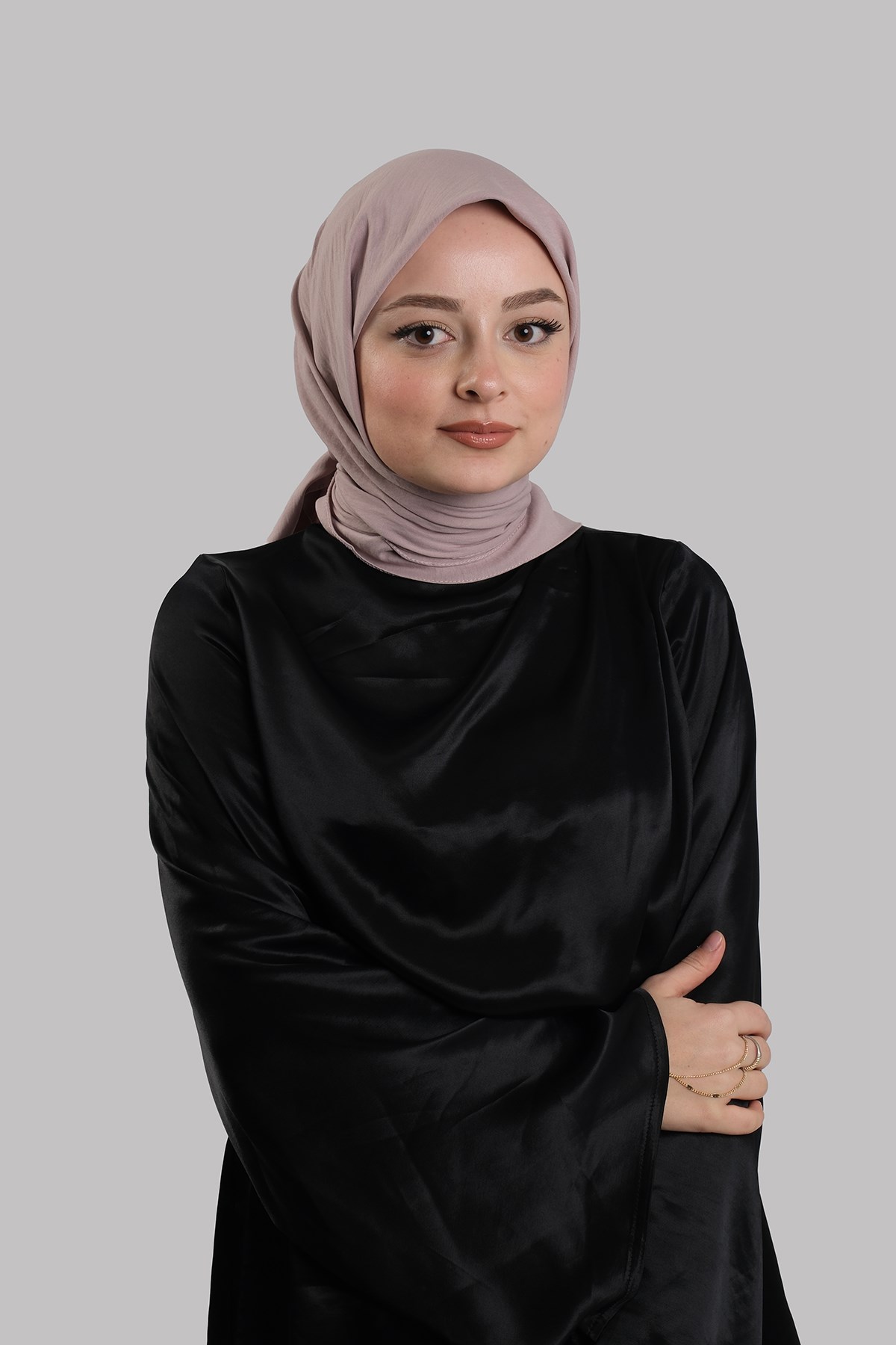 Violet Düz Klasik Eşarp İtalyan Dikişli Pamuk Caz Sade 202210_21