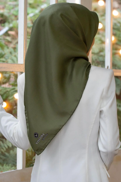 Vissona Exclusive Tivil 50691-25-0037 Haki Düz Renk