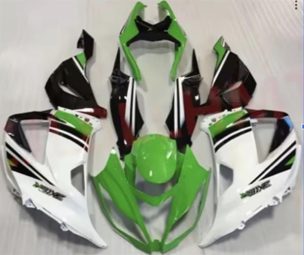 Kawasaki ZX-6R Grenaj Seti (2013-2017) Beyaz/Yeşil | Yan Sanayi