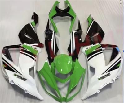 Kawasaki ZX-6R Grenaj Seti (2013-2017) Beyaz/Yeşil | Yan Sanayi