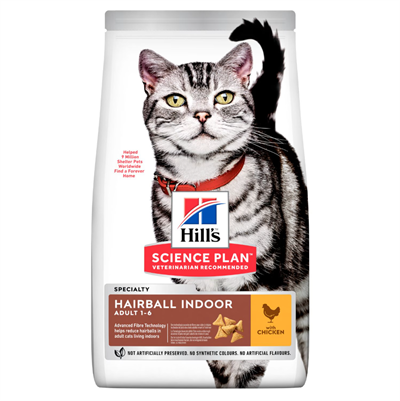 Hills Science Plan Hairball&Indoor Tavuklu Yetişkin Kedi Maması