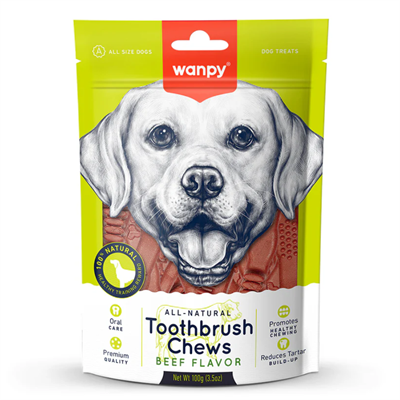 Wanpy Sığır Aromalı Dental Köpek Ödülü 100 g