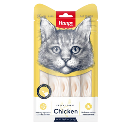 WANPY KEDI ÖDÜL TAVUKLU SIVI 5X14 GR