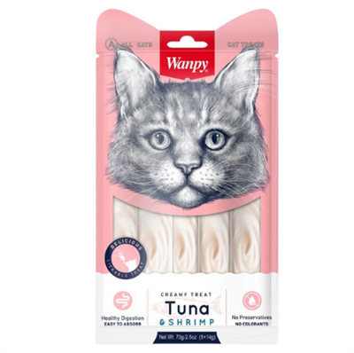 WANPY KEDI ÖDÜL TUNA KARIDES SIVI 5X14 GR