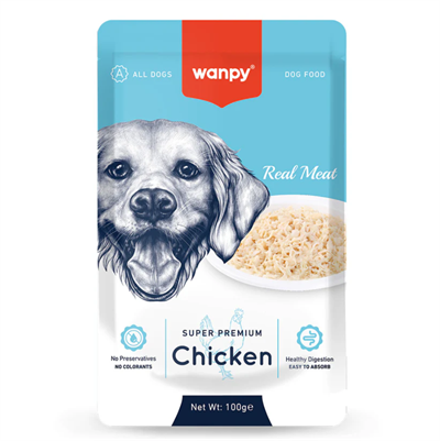 Wanpy Pouch Tavuklu Yaş Köpek Maması 100 g