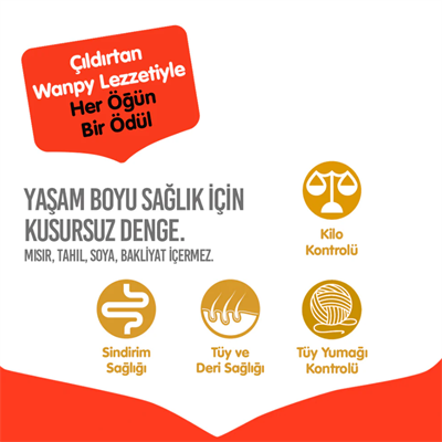 Wanpy Tahılsız Ton Balıklı Yetişkin Kedi Maması 1.5 kg
