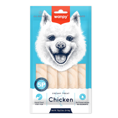 Wanpy Tavuklu Krema Köpek Ödül Maması 5*14 Gr