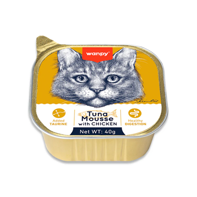 Wanpy Ton Balıklı ve Tavuklu Alutray Yaş Mama 40 gr