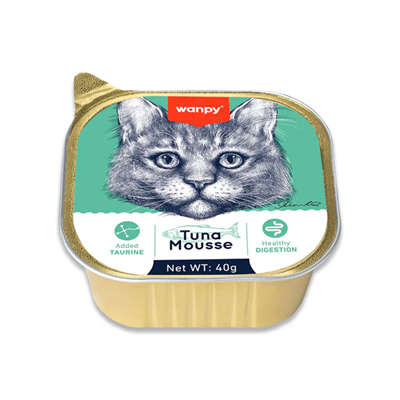 Wanpy Ton Balıklı Alutray Yaş Mama 40 gr