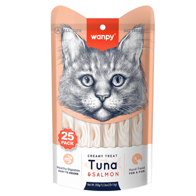 Wanpy Ton & Somon Krema Kedi Ödülü 25X14 gr