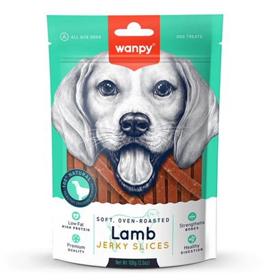 Wanpy Yumuşak Kuzu Eti Dilimleri Köpek Ödülü 100 gr