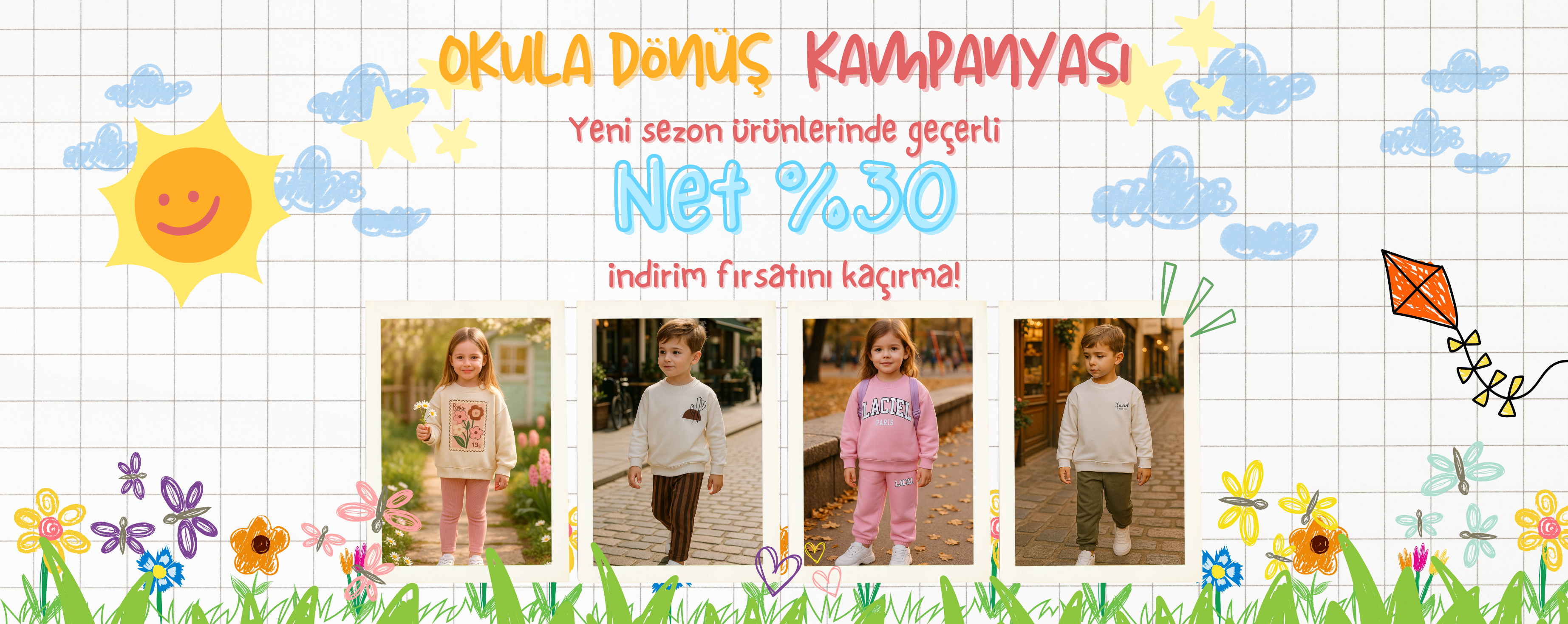 Okula Dönüş Kampanyası Yeni Sezon Ürünlerinde Net %30 İndirim