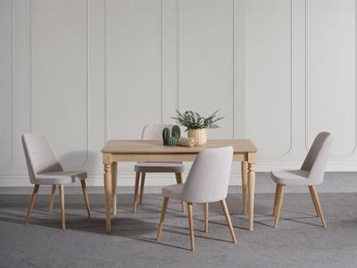 LİZBON ÇİZİLMEZ SABİT 140X80 MASA TAKIMI