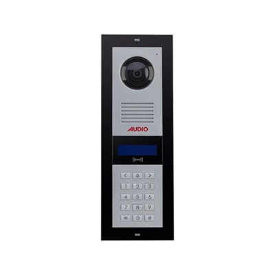 Audio Kameralı Kart Geçişli Tuş Takımlı Dijital Zil Paneli - Sesli - Siyah - 003003