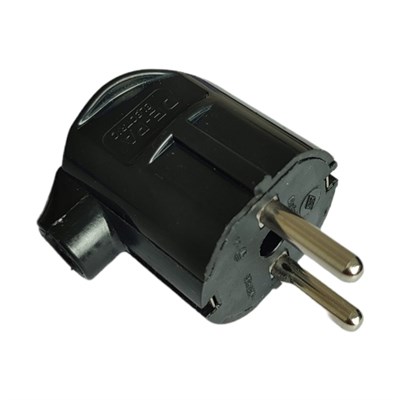 Depa L Tip Topraklı Erkek Fiş - Siyah - 220 Volt - 11135-S