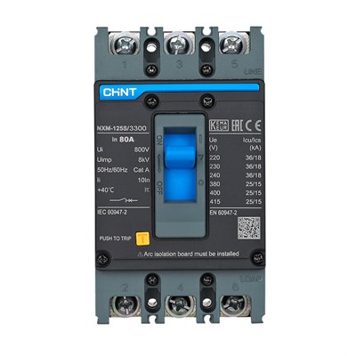 Chint 3 X 80 Amper 25 kA Sabit Termik Manyetik Kompakt Şalter - 131361