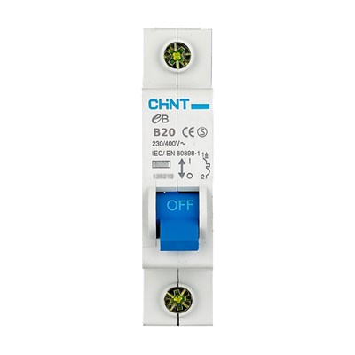 Chint Monofaze 1 X 20 Amper B Tipi Otomatik Sigorta 4,5 kA - 186431