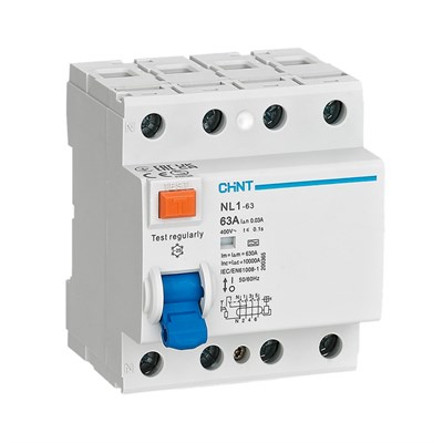Chint AC Tipi 4 X 63 Amper 30 mA Kaçak Akım Koruma Rölesi 6 kA - 200225