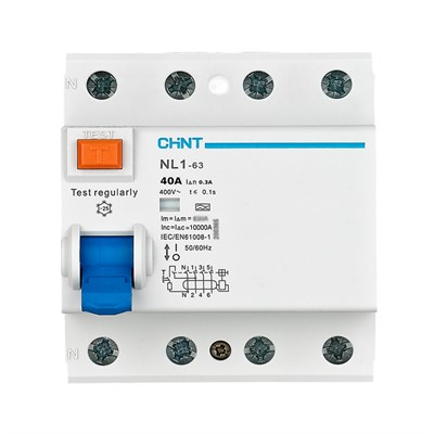 Chint AC Tipi 4 X 40 Amper 300 mA Kaçak Akım Koruma Rölesi 6 kA - 200230