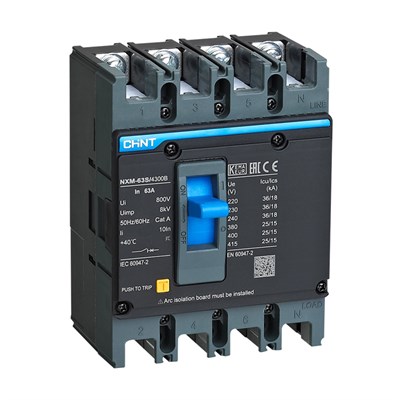 Chint 4 X 63 Amper 25 kA Sabit Termik Manyetik Kompakt Şalter - 205913