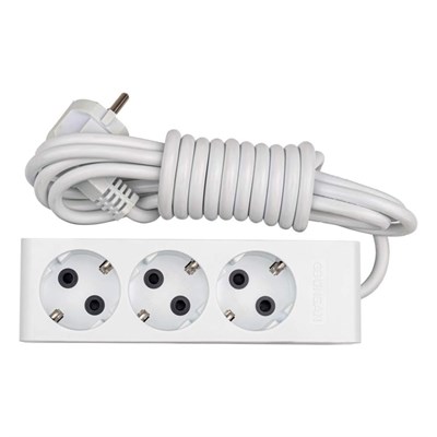 Günsan Visage 3lü Çocuk Korumalı Topraklı Klemensli 2 Metre Grup Priz - 302300