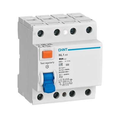 Chint AC Tipi 4 X 80 Amper 30 mA Kaçak Akım Koruma Rölesi 6 kA - 397616