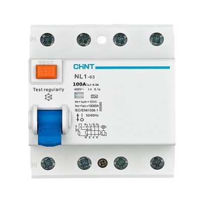 Chint AC Tipi 4 X 100 Amper 30 mA Kaçak Akım Koruma Rölesi 6 kA - 397617