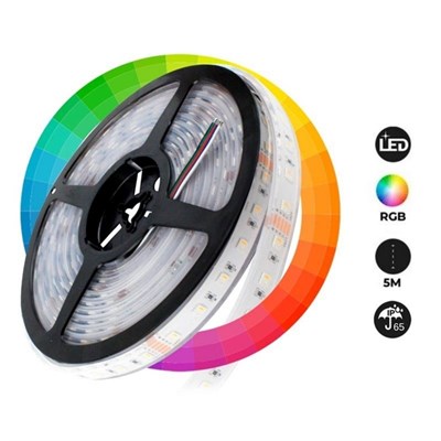 İnoled 60 Ledli Şerit Led - RGB Işık - 12 V - Dış Mekan - 4312-06