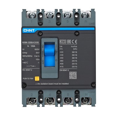 Chint 4 X 125 Amper 25 kA Sabit Termik Manyetik Kompakt Şalter - 844304