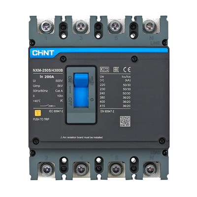 Chint 4 X 200 Amper 36 kA Sabit Termik Manyetik Kompakt Şalter - 844341