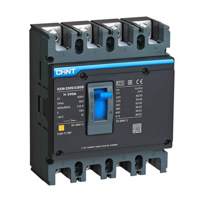 Chint 4 X 200 Amper 36 kA Sabit Termik Manyetik Kompakt Şalter - 844341