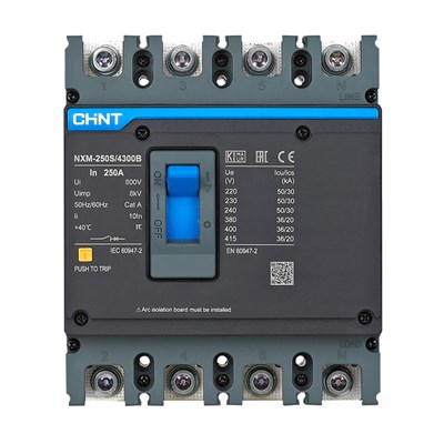 Chint 4 X 250 Amper 36 kA Sabit Termik Manyetik Kompakt Şalter - 844343