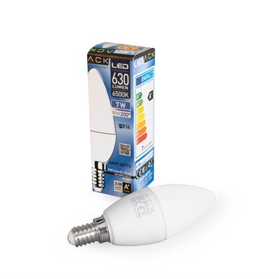 ACK 7 W Led Mum Ampul - Beyaz Işık (6500K) - E14 - AA09-00713