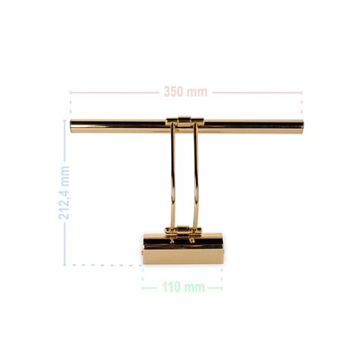 ACK 6 W Led Tablo Aplik - Gün Işığı (3000K) - Altın - 35 cm - AH10-00107