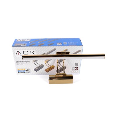 ACK 6 W Led Tablo Aplik - Gün Işığı (3000K) - Altın - 35 cm - AH10-00107