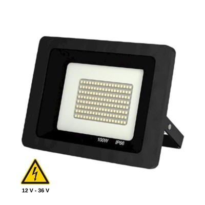 YCL 100 W 12 Volt DOB Led Projektör - Beyaz Işık (6500K) - IP65 - AL-3100B