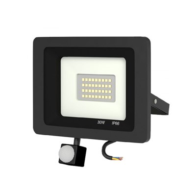 YCL 30 W Sensörlü DOB Led Projektör - Beyaz Işık (6500K) - IP65 - AL-S-2030B