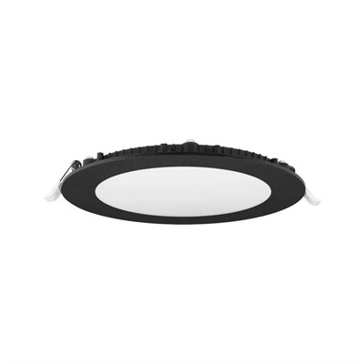YCL 6 W Led Panel - Sarı Işık (4000K) - Siyah Kasa - Yuvarlak - Sıva Altı - ALP-1206S
