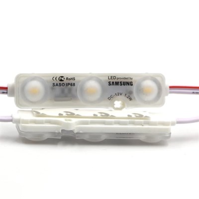 Asa Üçlü Led Modül - Gün Işığı (3000K) - 12 Volt - Dış Mekan - ASA-347