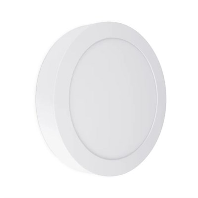 YCL 18 W Led Panel - Beyaz Işık (6500K) - Beyaz Kasa - Yuvarlak - Sıva Üstü - ASM-1018B