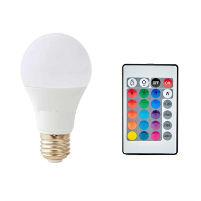 CATA 9 W Kumandalı Led Ampul - RGB Işık - E27 - CT-4058B