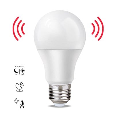 CATA 12 W Radar Sensörlü Led Ampul - Beyaz Işık (6000K) - E27 - CT-4259