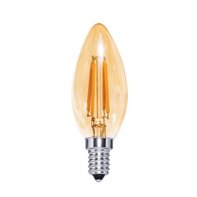 CATA 4 W C35 Flamanlı Rustik Led Ampul - Amber Işık - E14 - CT-4280
