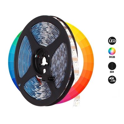 CATA 60 Ledli Şerit Led - RGB Işık - 12 V - İç Mekan - CT-4545